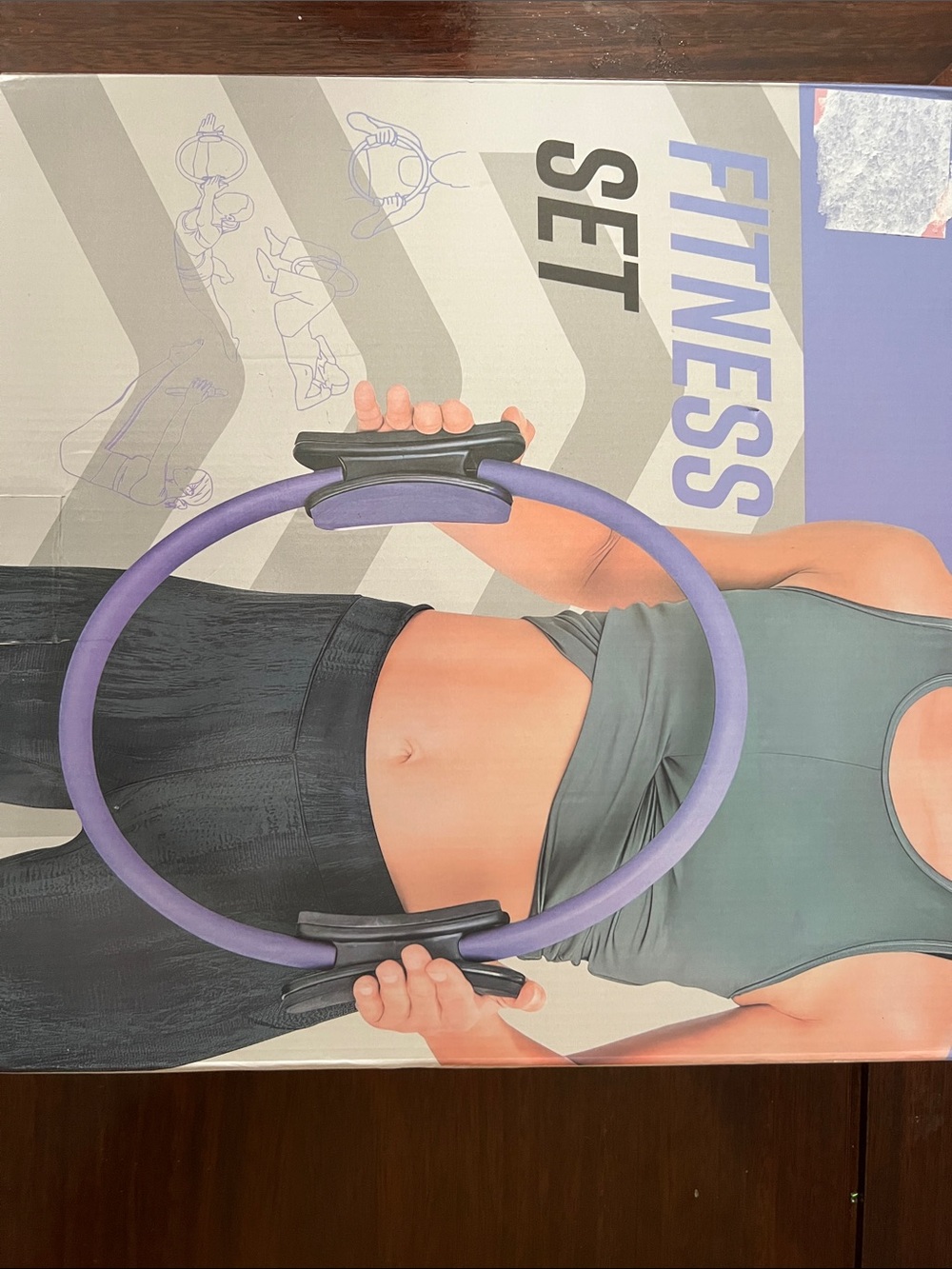 Purple Pilates Ring with Comfortable Grips — Women’s Fitness Accessory